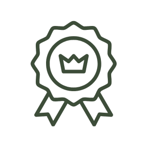 badge customer reputation building icon