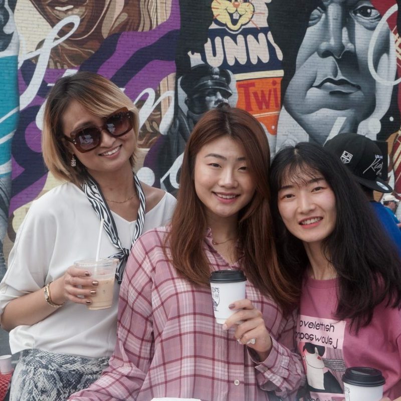 Carmen's Gypsy Coffee Truck Guests Enjoying Drinks