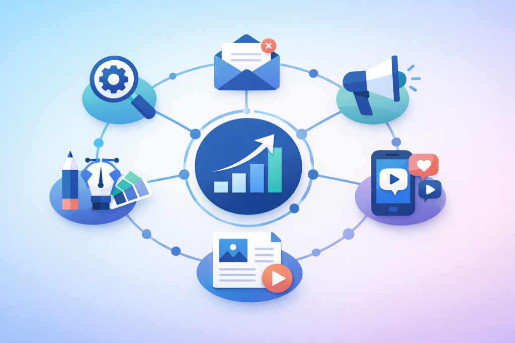 full-service marketing agency and Marketing Network
