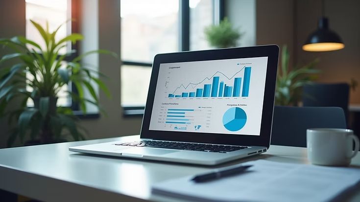 Dashboard showing digital marketing campaign ROI metrics, conversion tracking, and performance analytics beyond likes and impressions.
